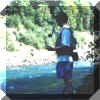 Hiding in the shade while dry fly fishing
